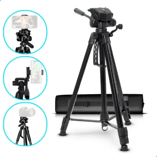 Tripé B-Max BMG-70 Para Celular, Câmera e Ring Light - 1,4m