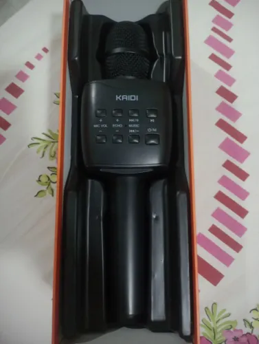 microfone karaokê sem fio 