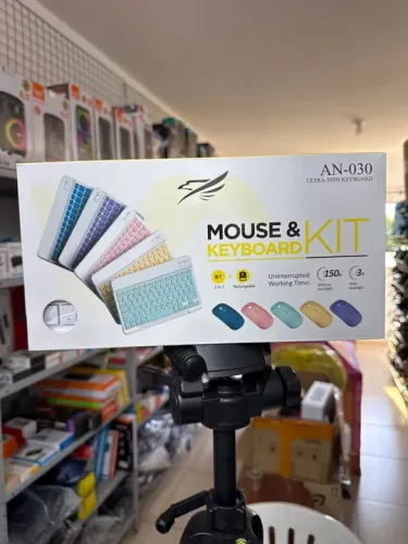 Kit teclado e mouse sem fio Bluetooth