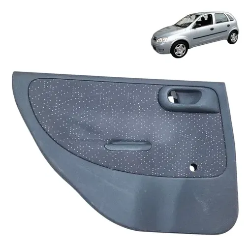 Forro Porta Traseira Lado Esquerdo Corsa 1998 2002 3 Cinza-escuro