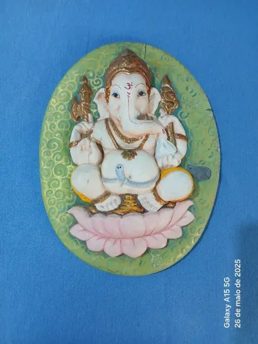 Escultura de Ganesha em Relevo