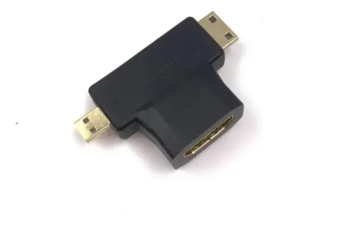 Adaptador Hdmi Mini Hdmi Micro Hdmi Em T Tv Placa De Video 