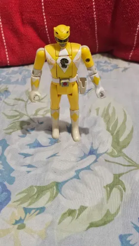 Figura ação articulada Power Rangers - Edição gira cabeça item rarissimo para fãs heróis