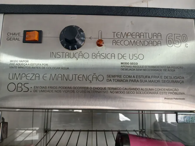 Estufa para Salgados - 65°C - Usada