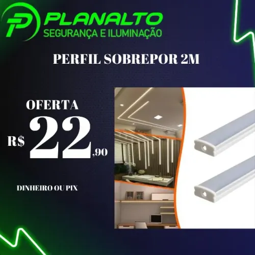 Perfil de led de sobrepor BARRA 2 METROS 17X7