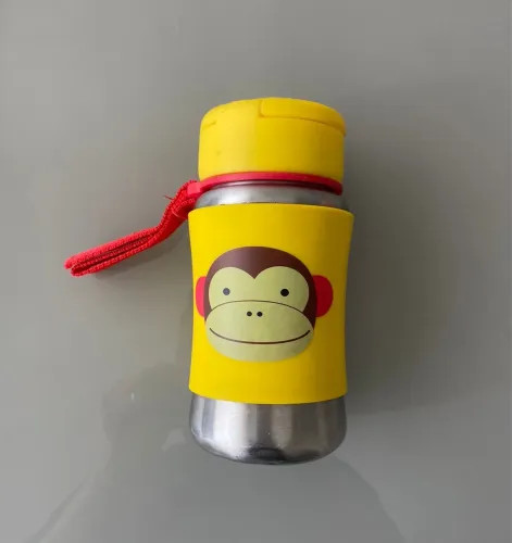 Garrafa Térmica Inox Infantil Skip Hop Zoo Macaco Inox