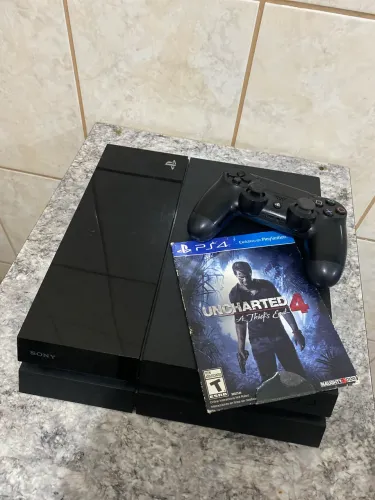 PS4 FAT DESBLOQUEADO 500GB COM CONTROLE