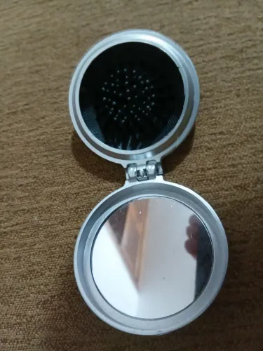 espelho pente escova portátil apertou virou escova