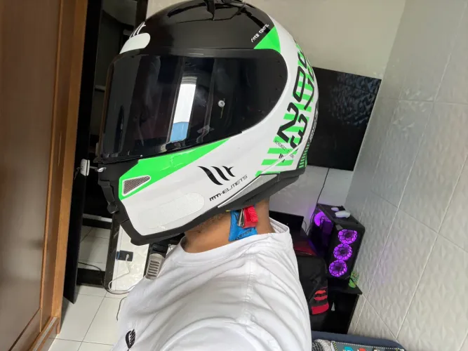 MT Helmets Revenge 2 Chrono Verde-Limão