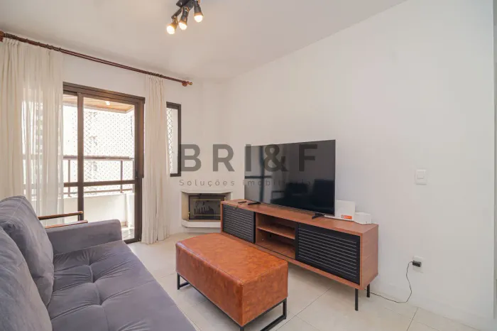 Apartamento mobiliado - 85m² - 3 dormitórios (1 suíte), 2 vagas - Brooklin