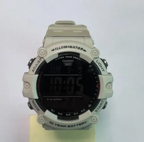 Relógio Esportivo Casio Ae-1500wh, Pulseira Na Cor Branca (Usado)