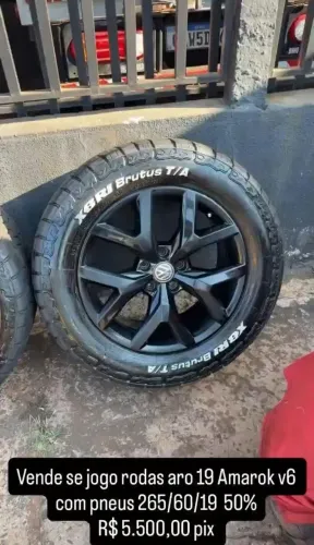 JOGO DE RODAS - VW AMAROK V6 ( 265/60/19)