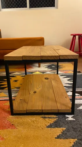 Mesa de centro industrial