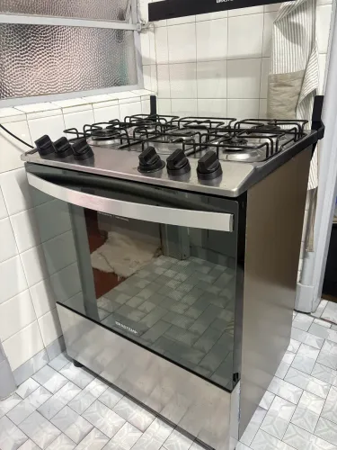 Fogão Brastemp Inox 5 bocas