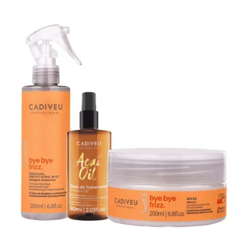 Kit Cadiveu Profissional Açaí Oil Bye Bye Frizz