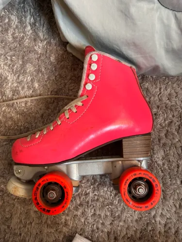 patins usado rosa profissional