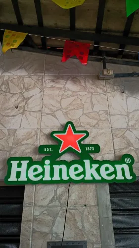 Letreiro Heineken luminoso 40x20 cm