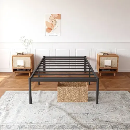 Estrutura De Cama De Metal, Solteiro