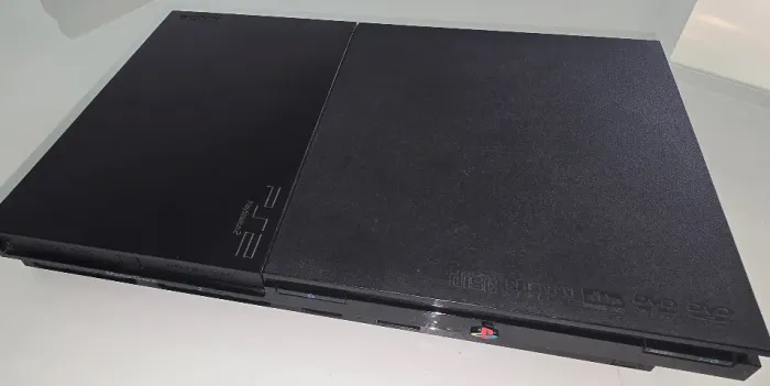 PS2 Slim Completo na caixa bivolt + 2 Controles Originais + Roteador + Bitfunx