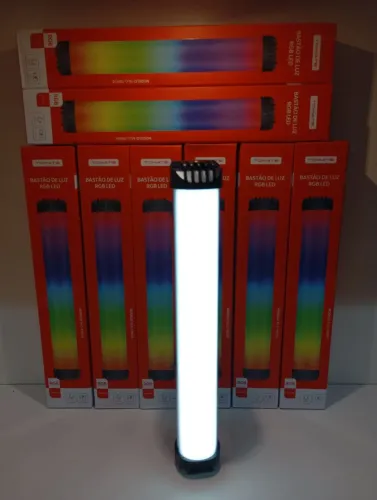Bastão de Luz RGB LED Tomate - Iluminação para Quarto, Setup e Festa