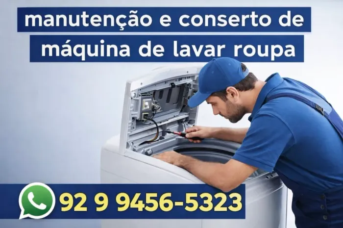 Manutenção de máquina de lavar