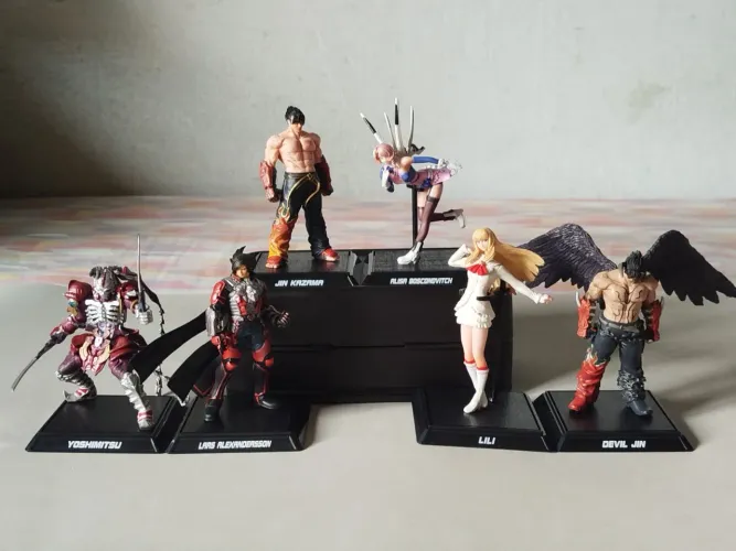 RARO - Tekken 6 - Chouzokei Damashii Figure (Bandai) - 6 figuras