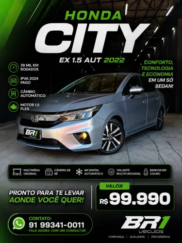 Honda City Sedan EX 1.5 Flex 16V 4P Aut. 2022