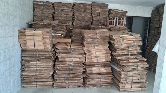 caixas de papelão
