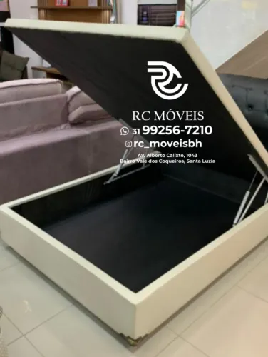 Cama Box Baú Casal 1.38x1.88 Inteiriço Blindado - Direto da Fábrica