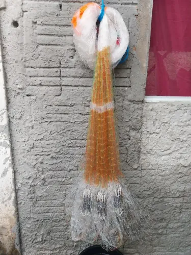 Tarrafa Malha 7 toda feita a mão na linha 040 17 braça 4.kgs de chumbo pego outra Tarrafa