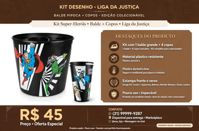 Kit da Liga da justiça 