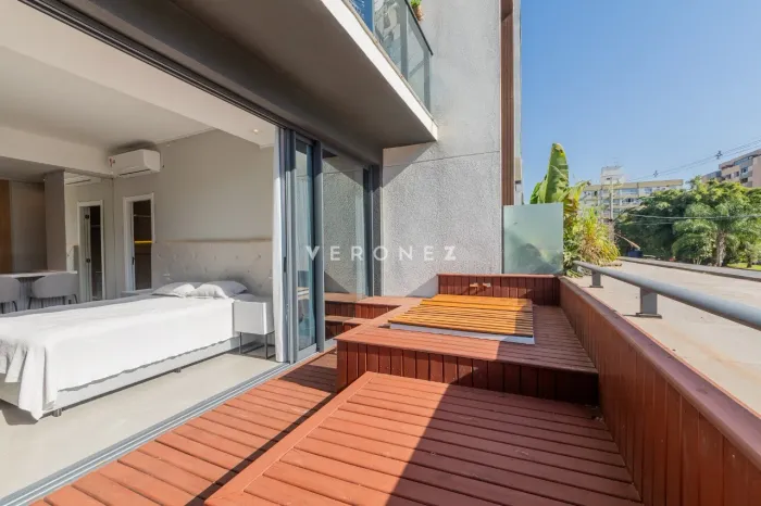 Apartamento garden mobiliado no Petrópolis
