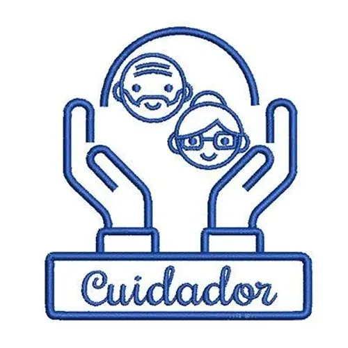 Cuidadora de idosos e crianças 
