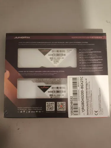 Kit Memória RAM JUHOR RGB 16GB (2x8GB) DDR4 3200MHz - Novo/Lacrado