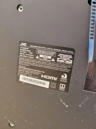 Tv JVC 55 polegadas tela quebrada 