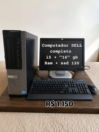 Computador Dell i5 SSD Super Rápido 16GB RAM