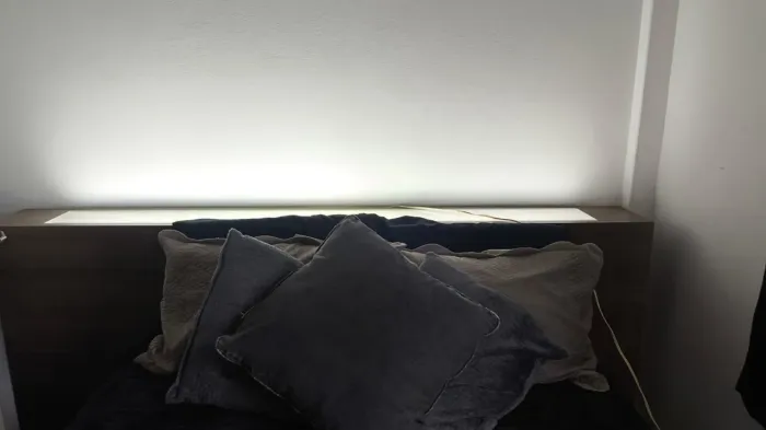 Cabeceira de MDF com Led