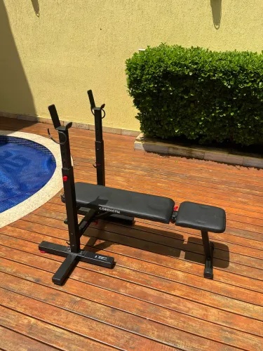 Banco Supino Regulável Reto e Inclinado - Decathlon