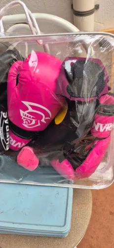 Luva boxe + aparador