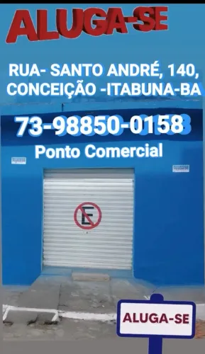 ALUGO UM PONTO COMERCIAL. BAIRRO CONCEIÇÃO 