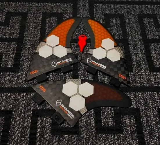 Carbono Quilhas Fcs Shapers Fins Performance Core Spectrum Tri