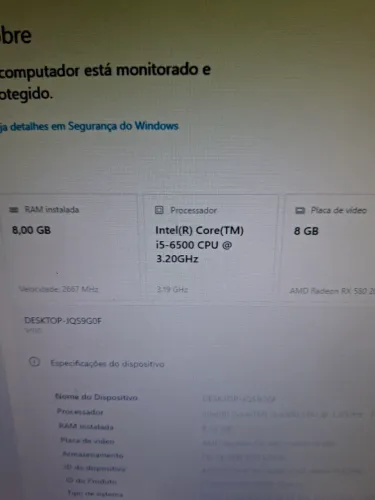 I5 6500 com garantia