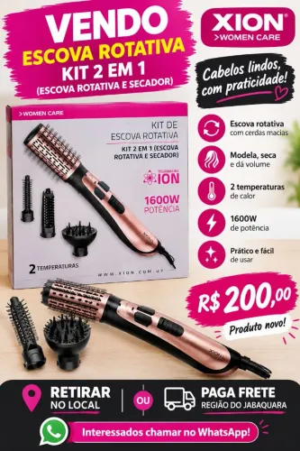 Escova secadora rotativa