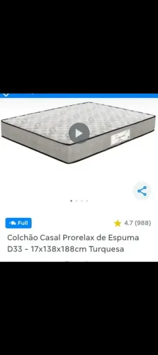 Colchão casal D33 novo