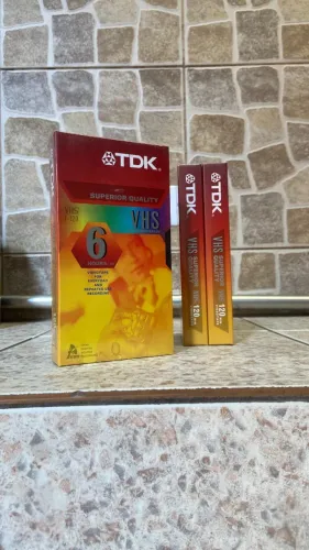 3 Fitas TDK 6 Horas T-120 - Novas, Virgens e Lacradas