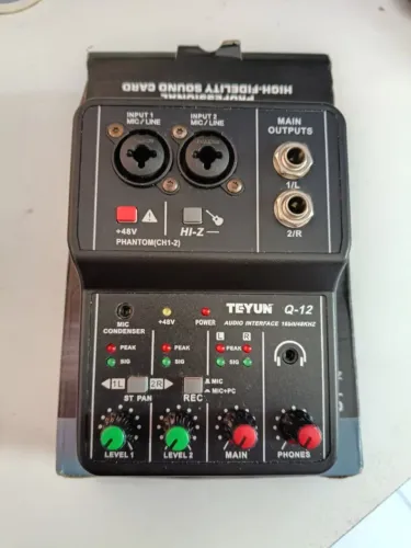 Teyun Q-12 Interface de Áudio - Estado de Novo 16-bit / 48KHz