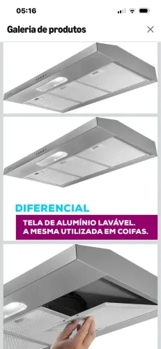 Exaustor cozinha Suggar