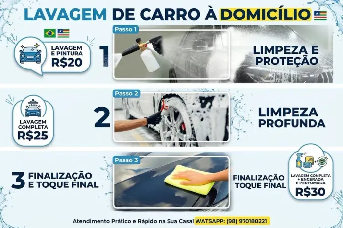 Lavagem de carros a domicílio
