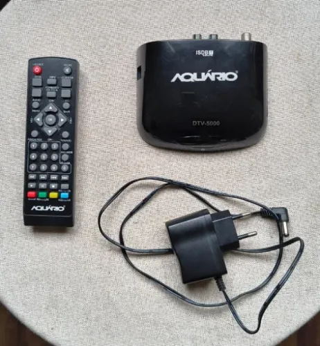 Conversor TV Digital Aquário DTV-5000 com Gravador e Entrada USB - Imagem Full HD