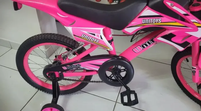 Bike Moto Cross Aro 16 Rosa